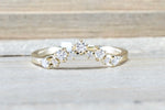 Diamond Curve Tiara Ring Band