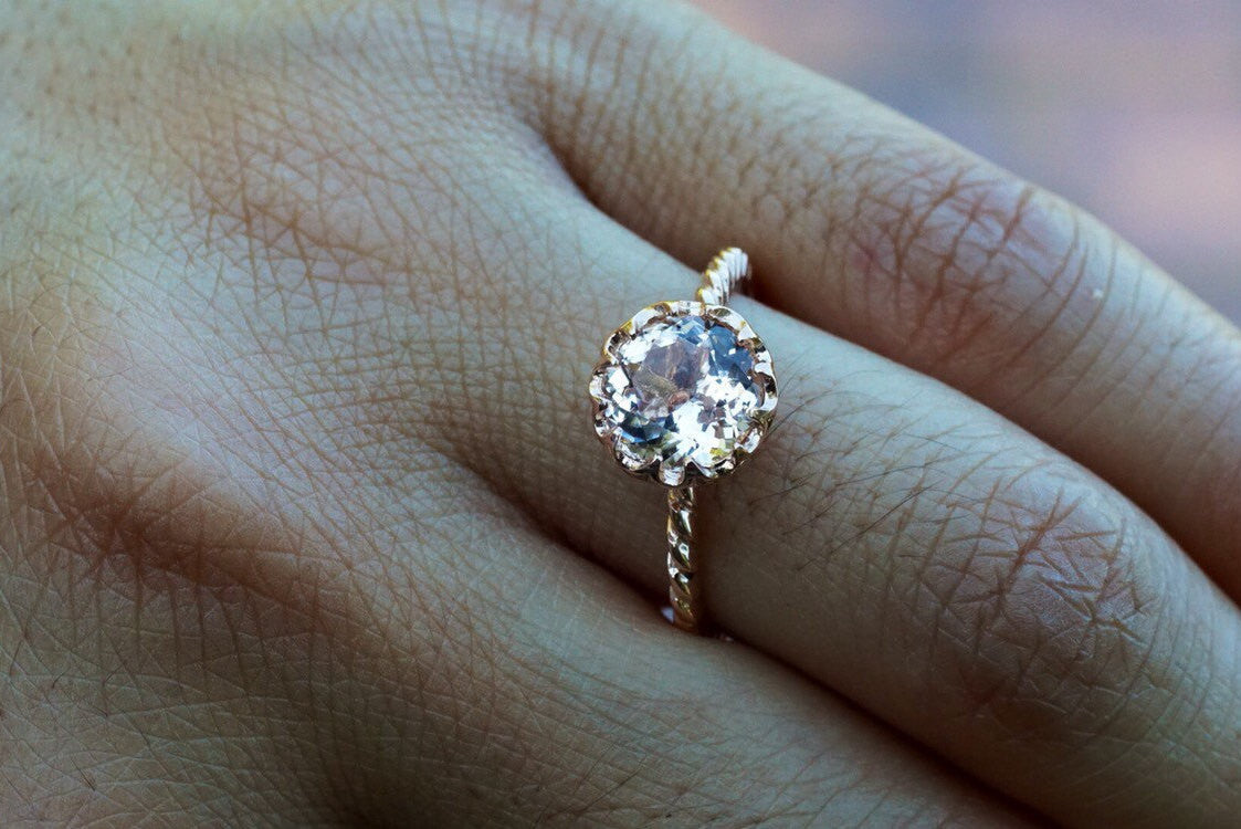 Round Diamond Cushion Halo Engagement Ring - South Bay Jewelry
