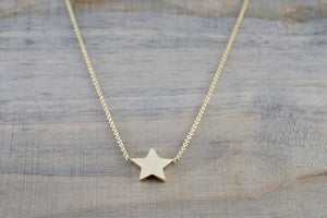 14k Yellow Gold Little Star Twinkle Charm Pendant