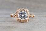 6.5mm Moissanite 18k Rose Gold Ring