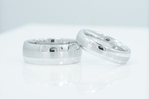 His and Hers Cobalt Engagement Rings Bridal Wedding Bands Matching set