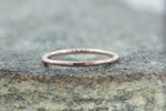 14kt Rose Gold Solid 1.25mm wide Band Domed Design Stackable Engagement Rings