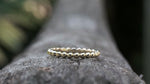 14kt Solid Yellow Gold Twined Bead Ball Rope Twisted Stackable Ring Band Wedding Engagement Love Promise