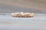 14kt Gold Diamond Milgrain Etching Vintage Wedding Ring RR010087