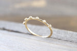 14kt Yellow Gold Diamond Vine Large Ring Crown