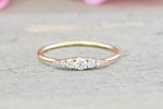 18kt Gold Round Diamond Marquise Shape Ring RR010029