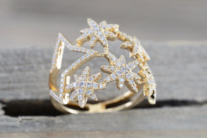 18kt Gold Shooting Star Diamond Ring FR010002