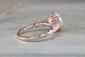 Orsa Fire Opal Diamond Ring ER010017