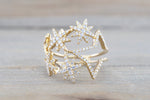 18kt Gold Shooting Star Diamond Ring FR010002