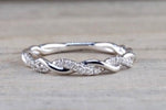 14kt Rope Diamond Twist Band Ring RR010001